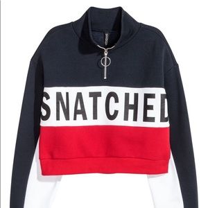 Red White Blue Zip-up Sweatshirt | “SNATCHED”